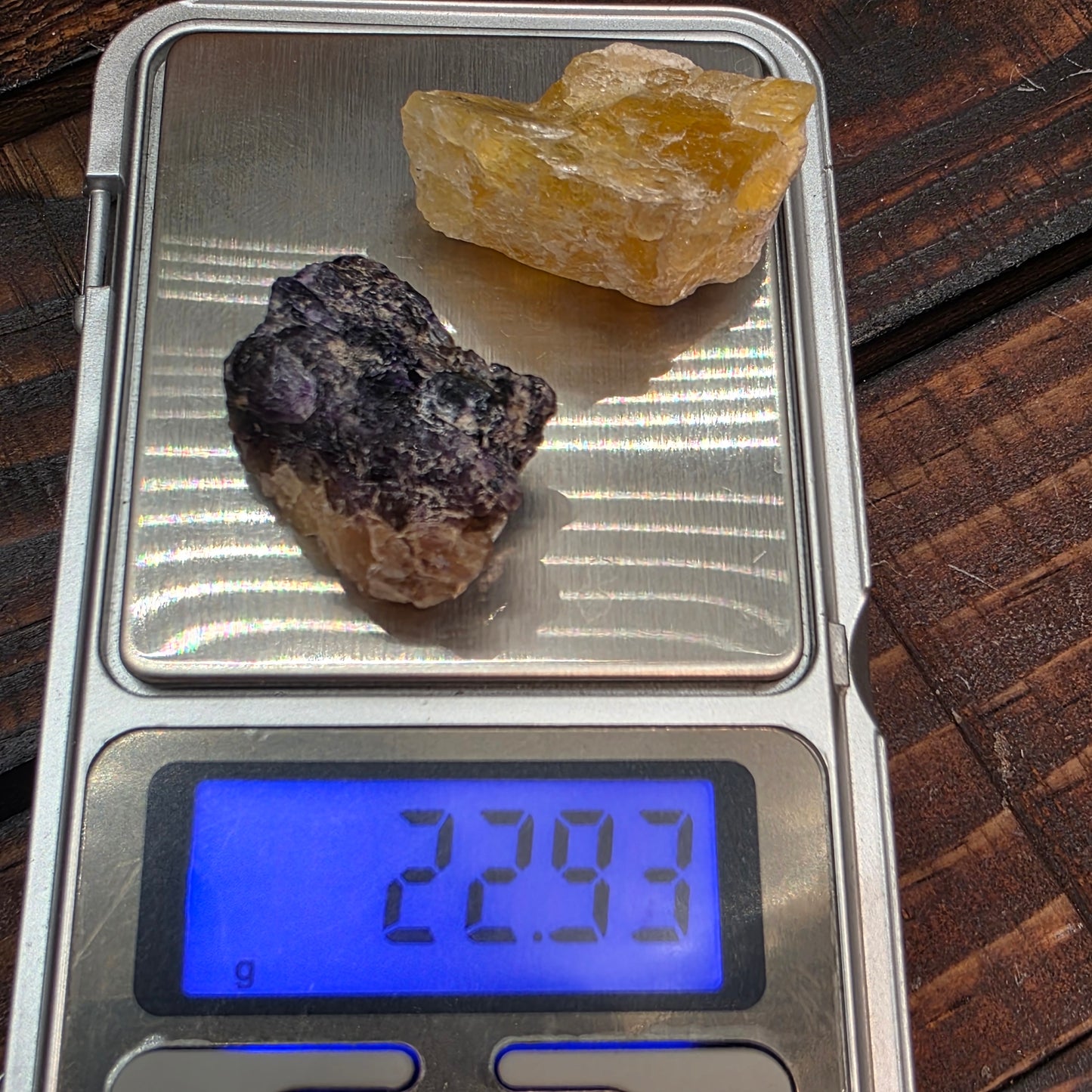 Illinois Fluorite Rock Specimens | Hardin County | IL | Raw Yellow and Purple Stones | Rough Minerals