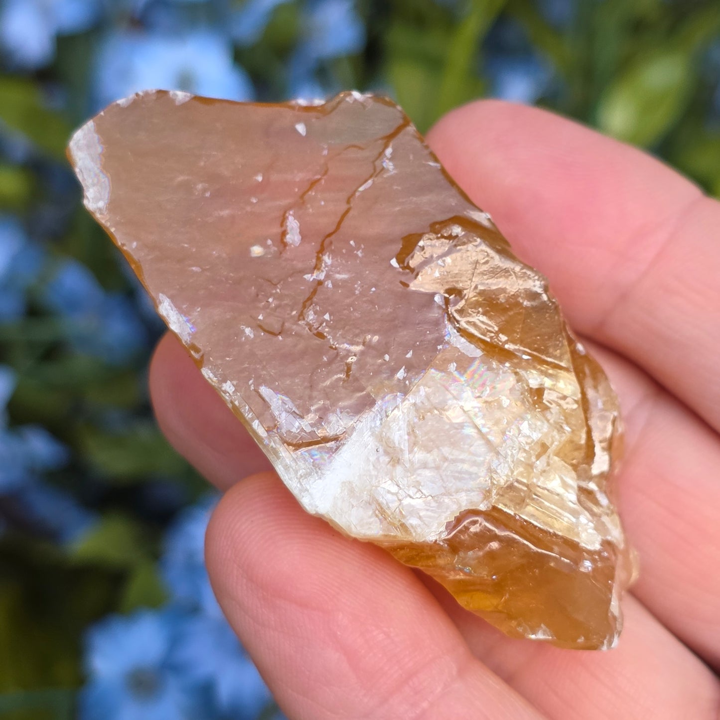 Honey Calcite Rock Specimen | Natural Crystal Mineral | 65.68 g