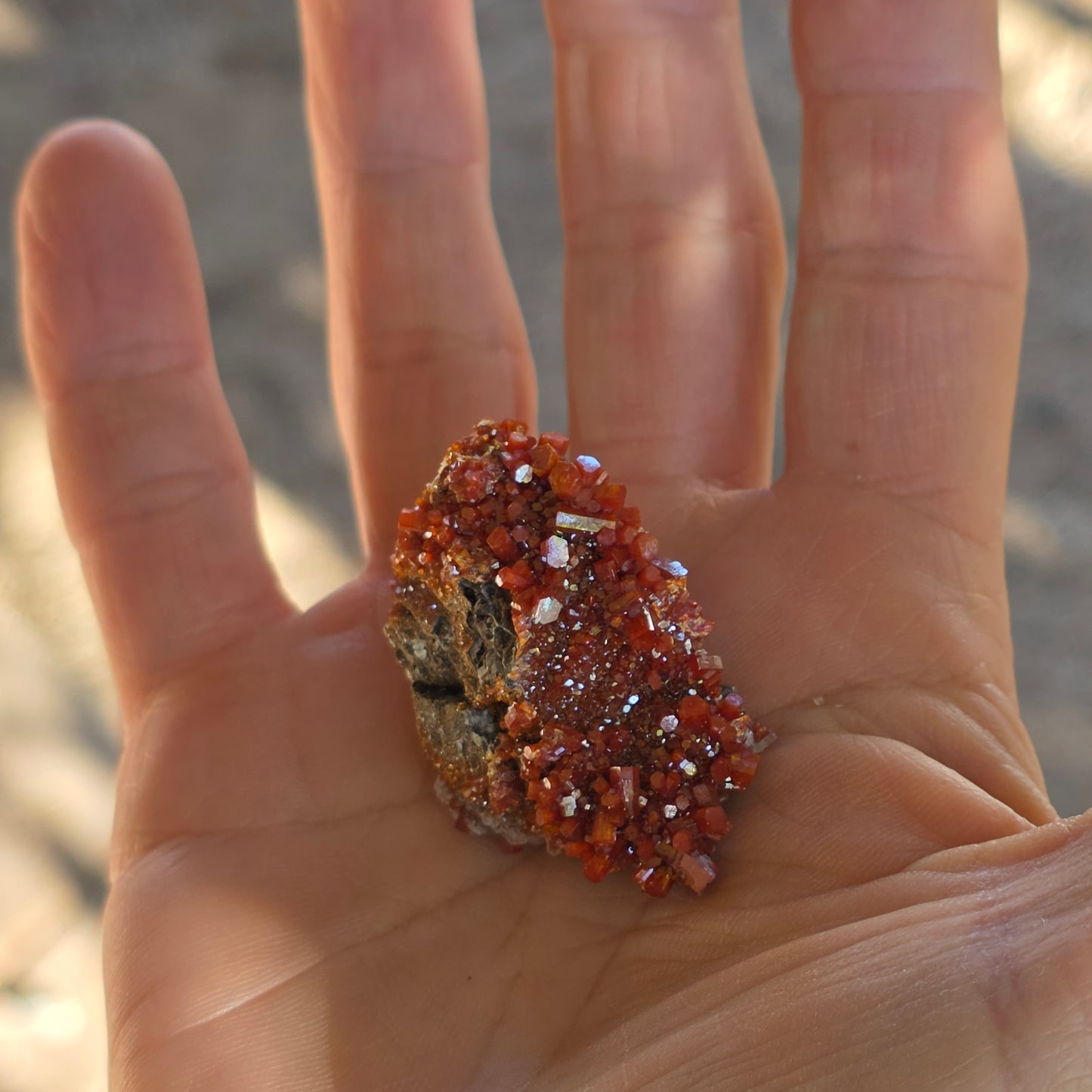 Arizona Vanadinite Rock | Red Crystals | La Paz County | Arizona | Raw Stone