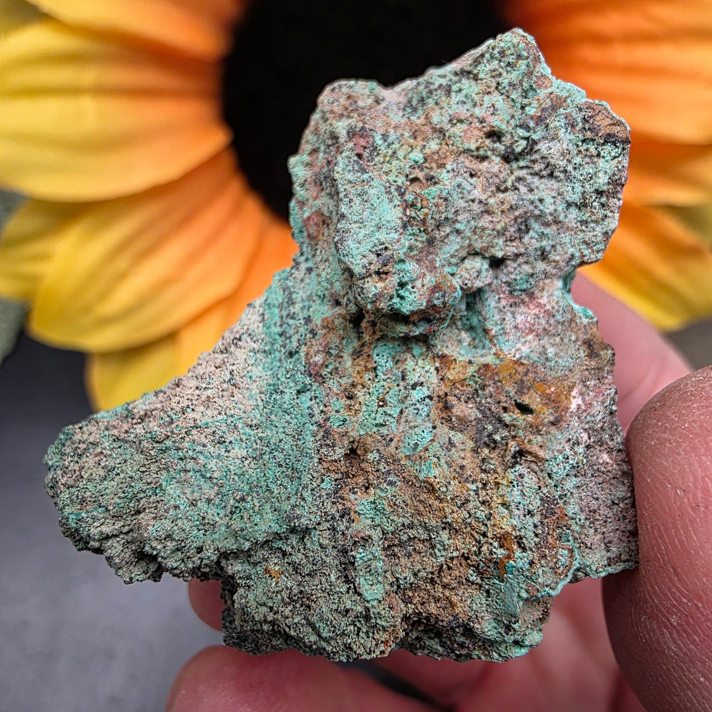 Copper Carbonate Rock Specimen | Light Green Copper Ore Mineral | Jerome, Arizona | Raw Stone