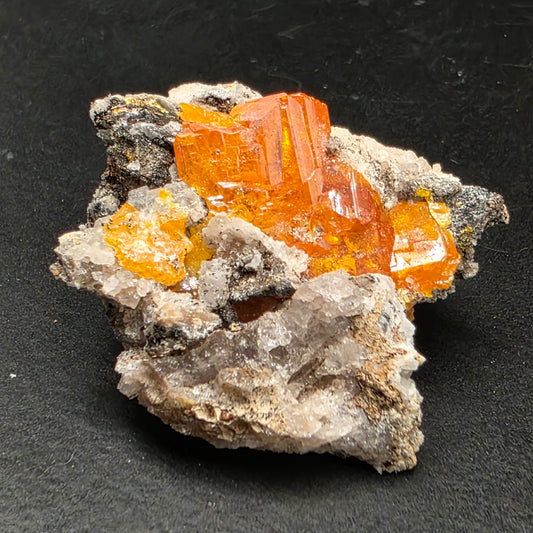 Arizona Wulfenite Rock | Orange Crystals | South Geronimo Mine | La Paz County | Arizona | Raw Stone