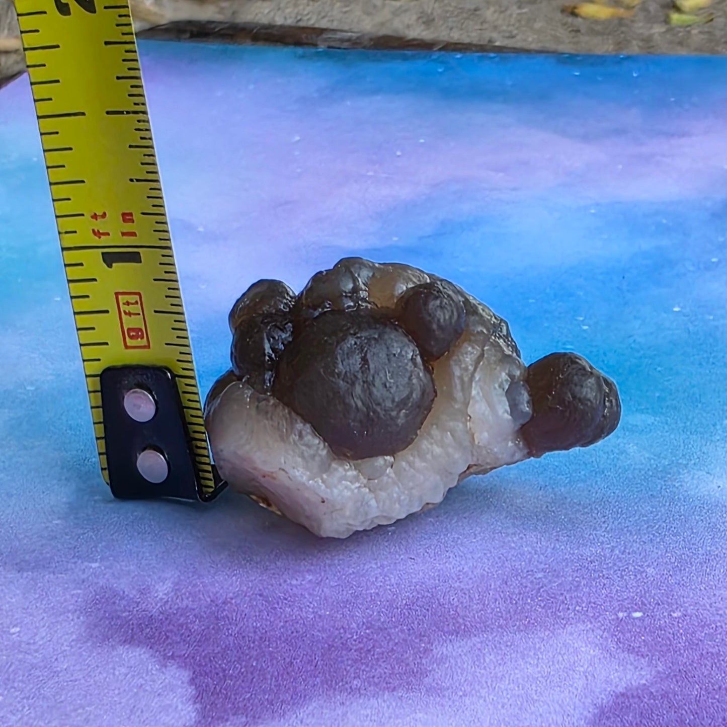 Truffle Chalcedony Rock Specimen, Raw Natural Mineral with Botryoidal Shape from Morocco
