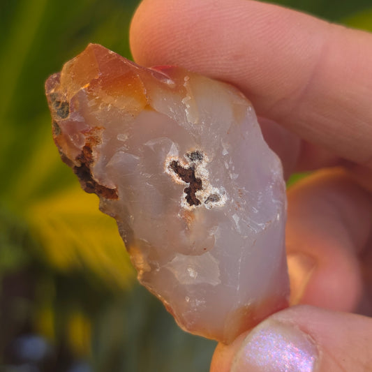 Carnelian Chalcedony Rock Specimen, Raw Natural Mineral